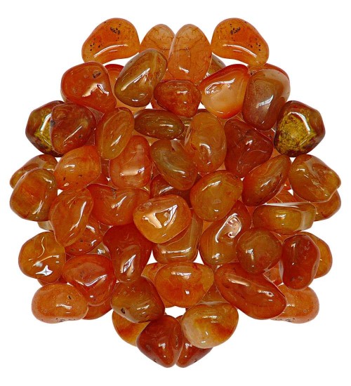 Carnelian Tumbled Stones - 1 Pound Pack