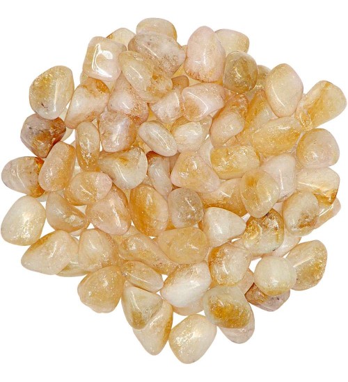 Citrine Tumbled Stones - 1 Pound Bag