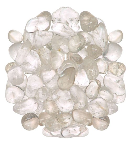 Clear Quartz Tumbled Stones - 1 Pound Bag