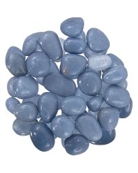 Angelite Tumbled Gemstone for Communication and Tranquility