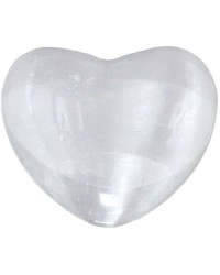 Selenite Heart Stone in 2 Sizes