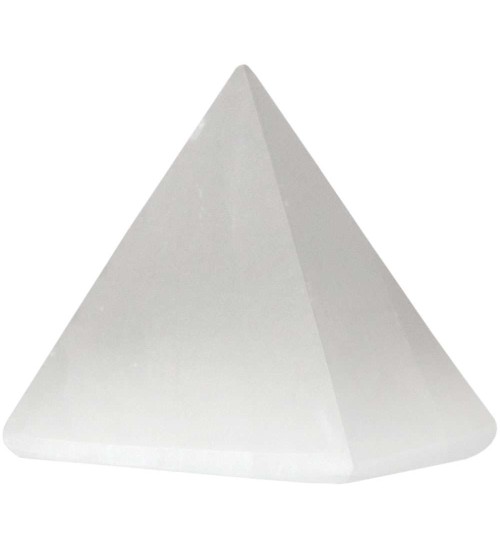 Selenite Gemstone Pyramid