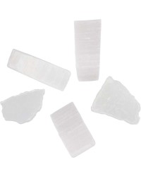 Selenite Rough Gemstones Pack of 20