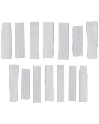 Selenite Gemstone Rectangle Pack of 5