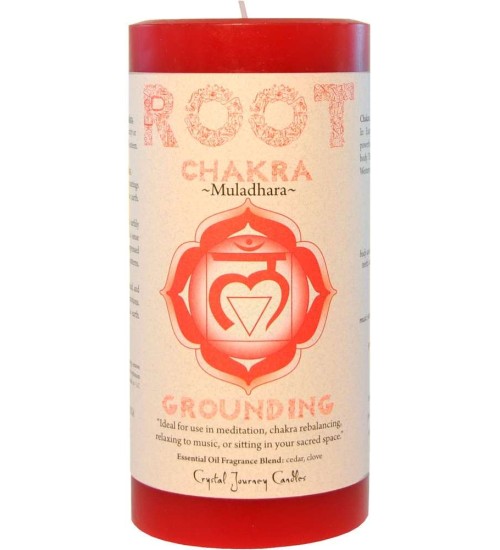 Root Chakra Red Pillar Candle