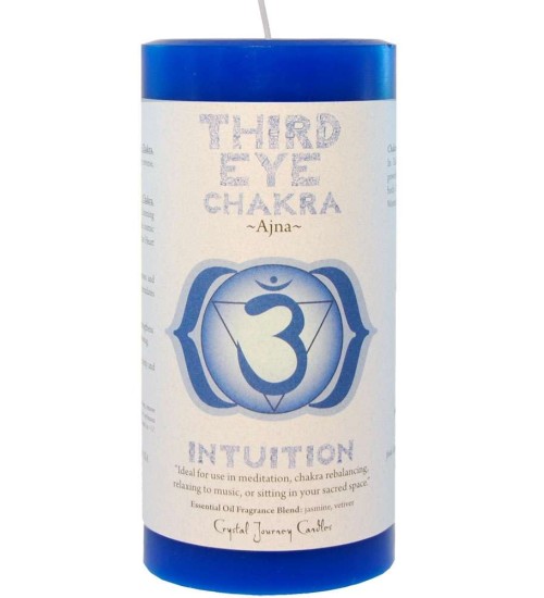 Third Eye Chakra Blue Pillar Candle