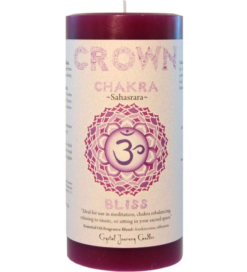 Crown Chakra Purple Pillar Candle