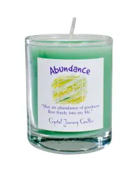 Abundance Soy Glass Votive Spell Candle