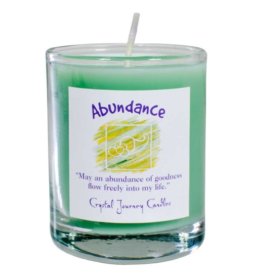 Abundance Soy Glass Votive Spell Candle