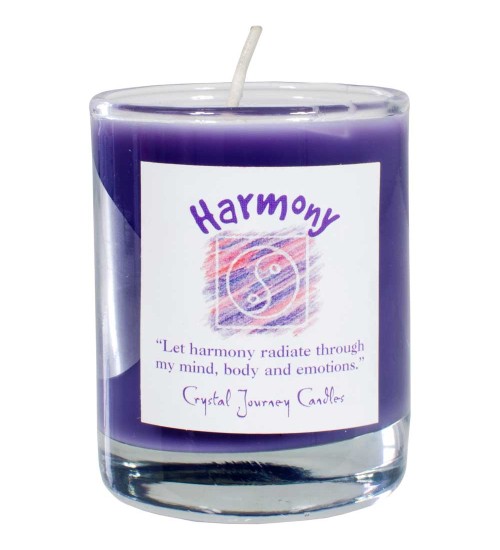 Harmony Soy Glass Votive Spell Candle