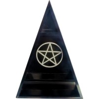 Pentacle Moon Phase Wood Altar Shelf