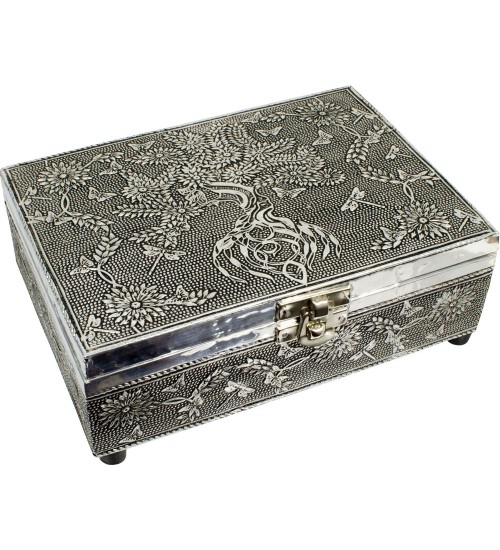 Tree of Life Embossed Metal Box