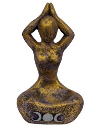 Yoga Moon Goddess Volcanic Stone Statue