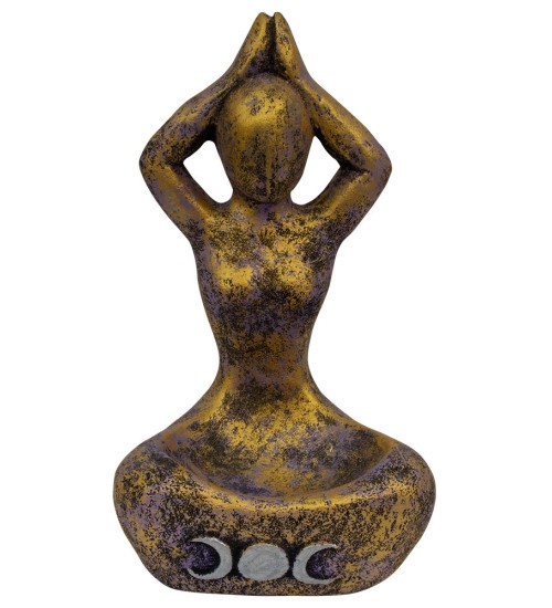 Yoga Moon Goddess Volcanic Stone Statue