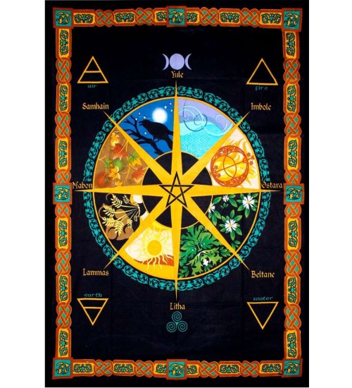 Wheel of the Year Calendar Tapestry