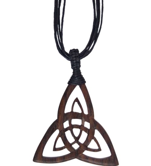 Wood Triquetra Large Pendant