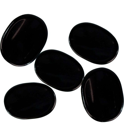 Black Agate Worry Stone