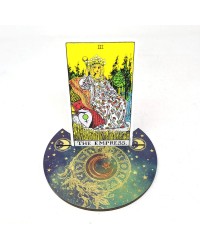 Zodiac Moon Wooden Tarot Card Holder