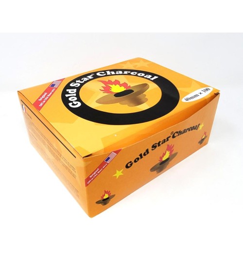 Gold Star Charcoal Large Disks - 40mm