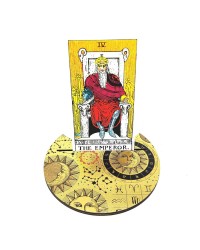 Sun and Moon Astrological Crescent Tarot Card Holder