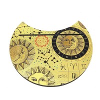 Sun and Moon Astrological Crescent Tarot Card Holder