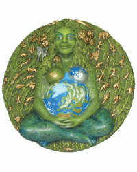 Gaia Mother Earth Wall Plaque
