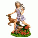 Moon Maiden - Young Diana the Huntress Statue