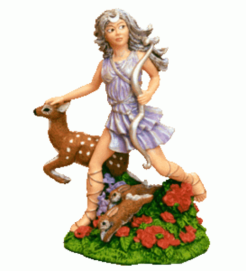 Moon Maiden - Young Diana the Huntress Statue