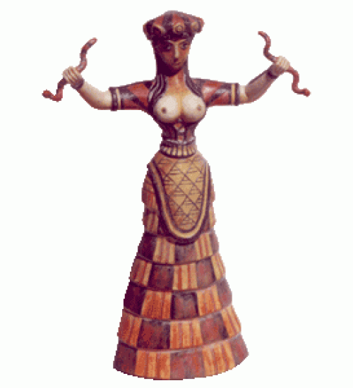 Cretan Snake Goddess Statue