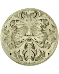 Green Man Winter White Plaque