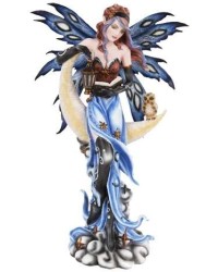 Crescent Moon Fairy Statue