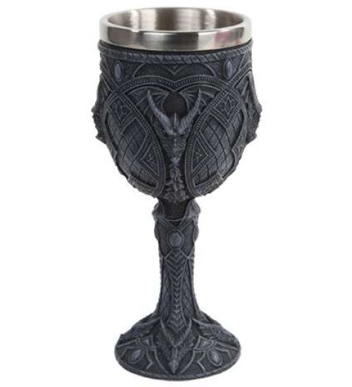 Horned Dragon Gothic Wine Goblet