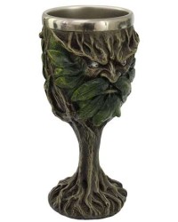 Greenman, Lord of the Forest Wiccan Altar Chalice