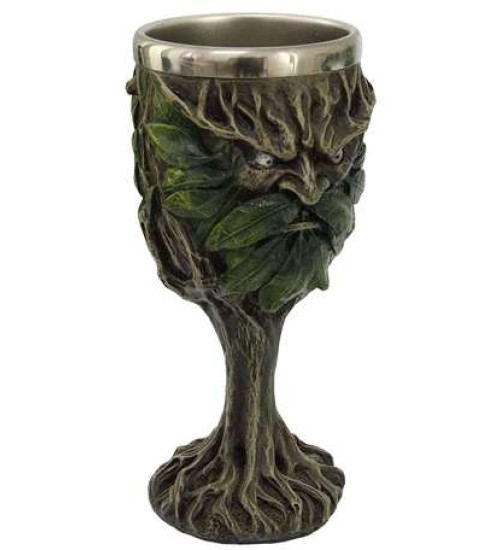 Greenman, Lord of the Forest Wiccan Altar Chalice