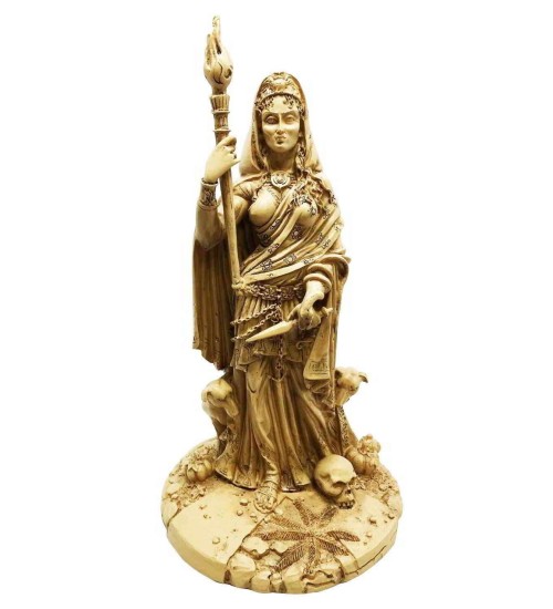 Hecate Greek Goddess of the Crossroads Bone Resin Statue