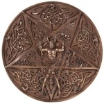 Elemental Pentacle Bronze Wall Plaque