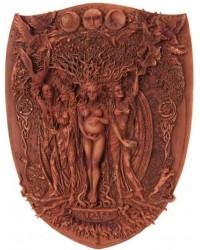 Triple Goddess Mother Maiden Crone Wall Plaque