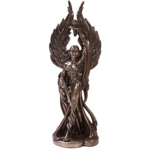 Morrigan Bronze Resin Celtic War Goddess 12 Inch Statue