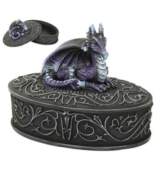 Purple Dragon Trinket Box