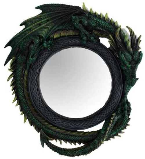 Green Dragon Wall Mirror