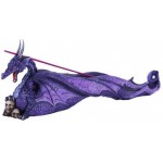 Purple Dragon Skull Incense Burner