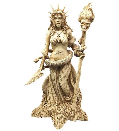 Hecate Greek Goddess of the Underworld Resin Statue