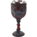 Double Dragon and Skull Goblet