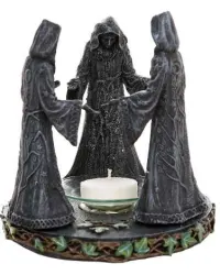 Mother, Maiden, Crone Triple Goddess Candle Holder