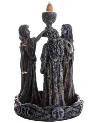 Mother, Maiden, Crone Triple Goddess Backflow Incense Burner