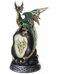 Green Dragon on Rock LED Night Light