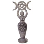 Spiral Goddess Triple Moon Altar Statue