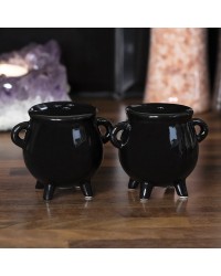 Witches Cauldron Salt and Pepper Shaker Set