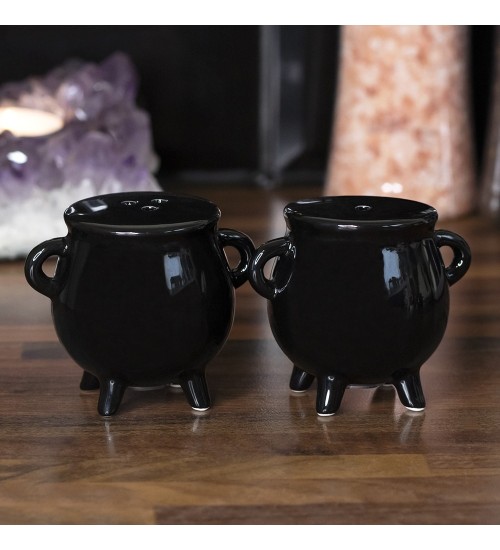 Witches Cauldron Salt and Pepper Shaker Set