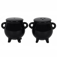 Witches Cauldron Salt and Pepper Shaker Set
